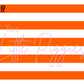 Printed Vinyl - Cheer - Orange and Black