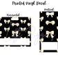 Printed Vinyl - Black and White Bows