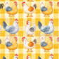 Printed Vinyl - Chickens 2