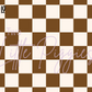 Printed Vinyl - Checkers - Boho Muted
