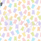 Printed Vinyl - Pastel Gummy Bears