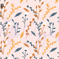 Printed Vinyl - Blue Mustard Floral