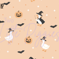 Printed Vinyl - Halloween Spooky Goose - Purple and Orange