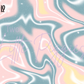 Printed Vinyl - Pastel Ink Spill