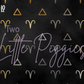 Printed Vinyl - Aries - Black and Gold