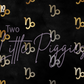 Printed Vinyl - Capricorn - Black and Gold