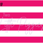 Printed Vinyl - Cheer - Pink and Navy