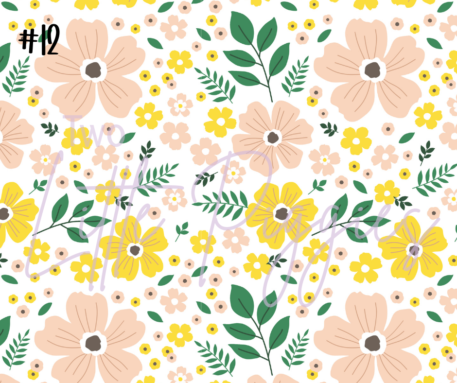 Printed Vinyl - Mother's Day Flowers