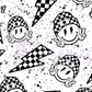 Printed Vinyl - Checkered Punk