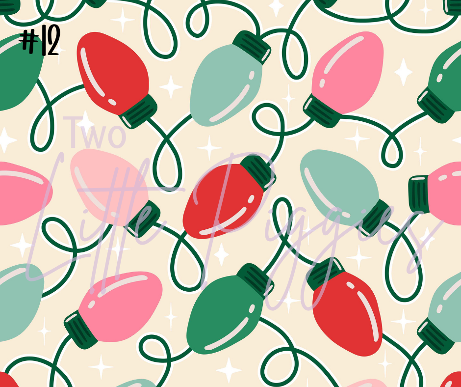 Printed Vinyl - Christmas Lights