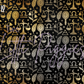 Printed Vinyl - Libra - Black and Gold