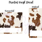 Printed Vinyl - Cowhide Collection