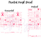 Printed Vinyl - Breast Cancer Awareness