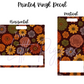 Printed Vinyl - Burgundy Fall Floral