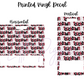 Printed Vinyl - Football - Maroon and Black