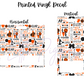 Printed Vinyl - Cheer - Orange and Black