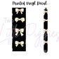 Printed Vinyl - Black and White Bows