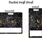 Printed Vinyl - Gemini - Black and Gold