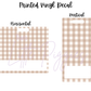 Printed Vinyl - Checkers - Fall