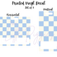 Printed Vinyl - Pastel Checkers Collection