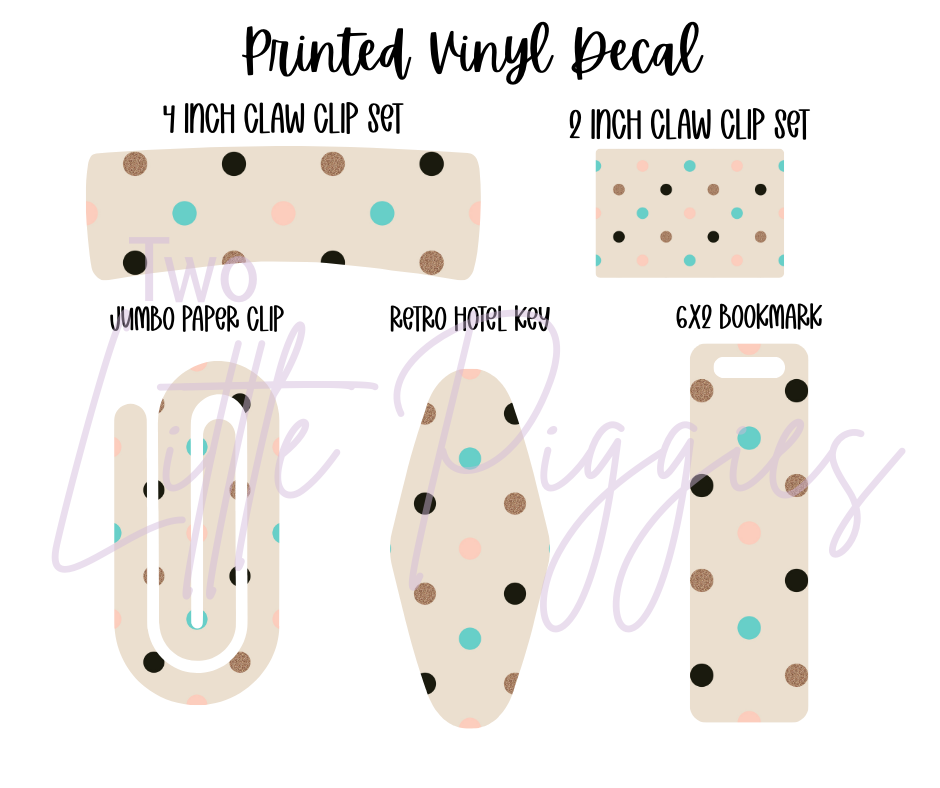 Printed Vinyl - New Year  - Teal
