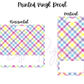 Printed Vinyl - Spring Plaid