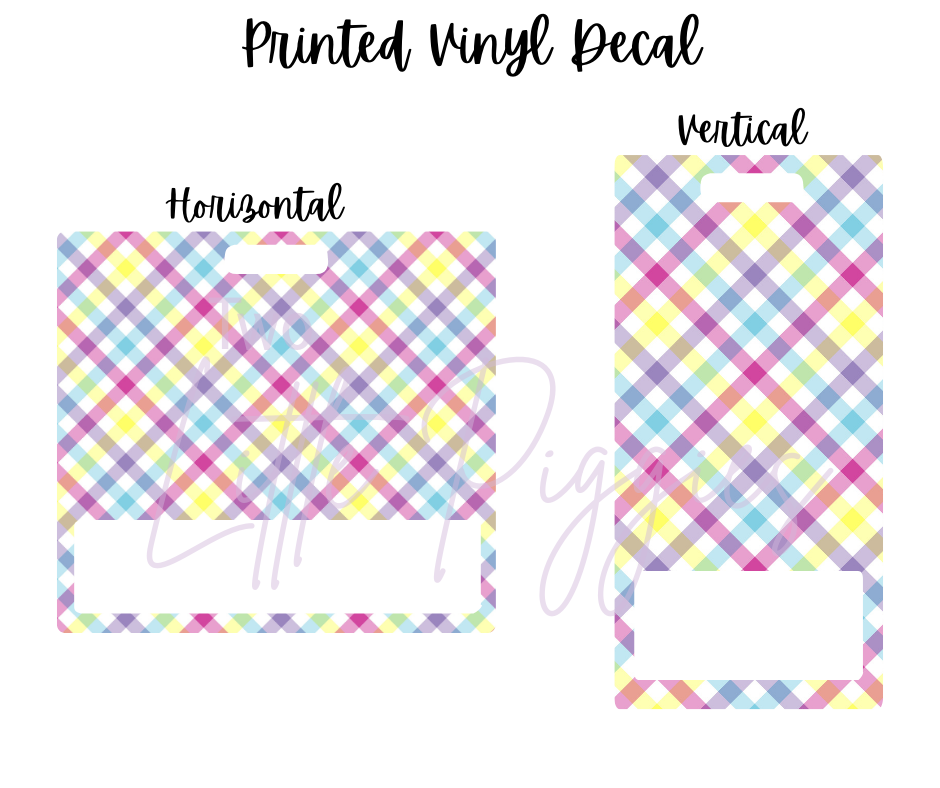 Printed Vinyl - Spring Plaid