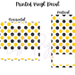 Printed Vinyl - Cheer - Yellow and Black