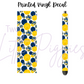 Printed Vinyl - Cheer - Blue and Yellow
