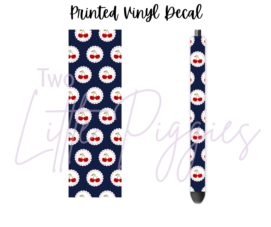 Printed Vinyl - 4th of July - Cherries