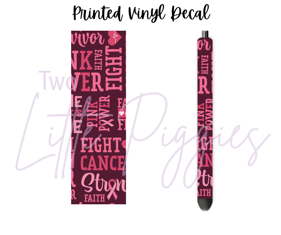 Printed Vinyl - Breast Cancer Awareness 2