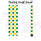 Printed Vinyl - Cheer - Green and Yellow