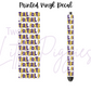 Printed Vinyl - Football - Purple and Gold