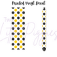 Printed Vinyl - Cheer - Yellow and Black