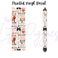 Printed Vinyl - Cheer - Orange and Black