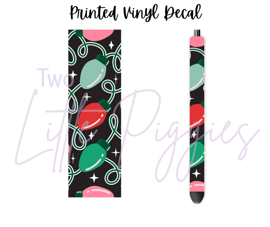 Printed Vinyl - Christmas Lights