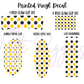 Printed Vinyl - Cheer - Yellow and Black
