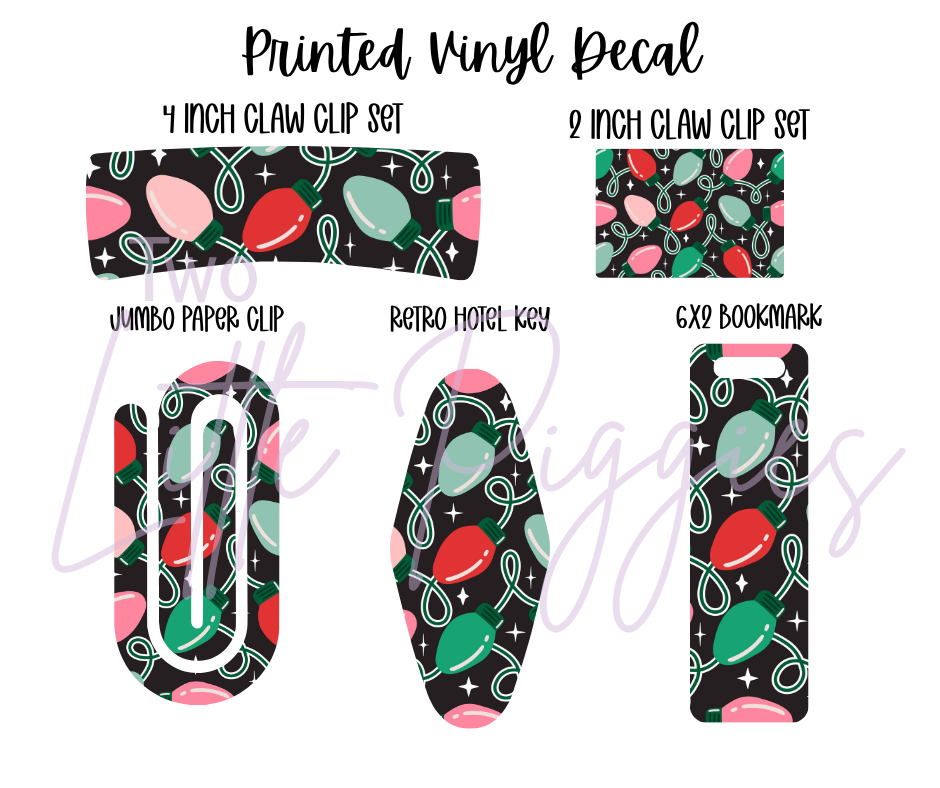 Printed Vinyl - Christmas Lights