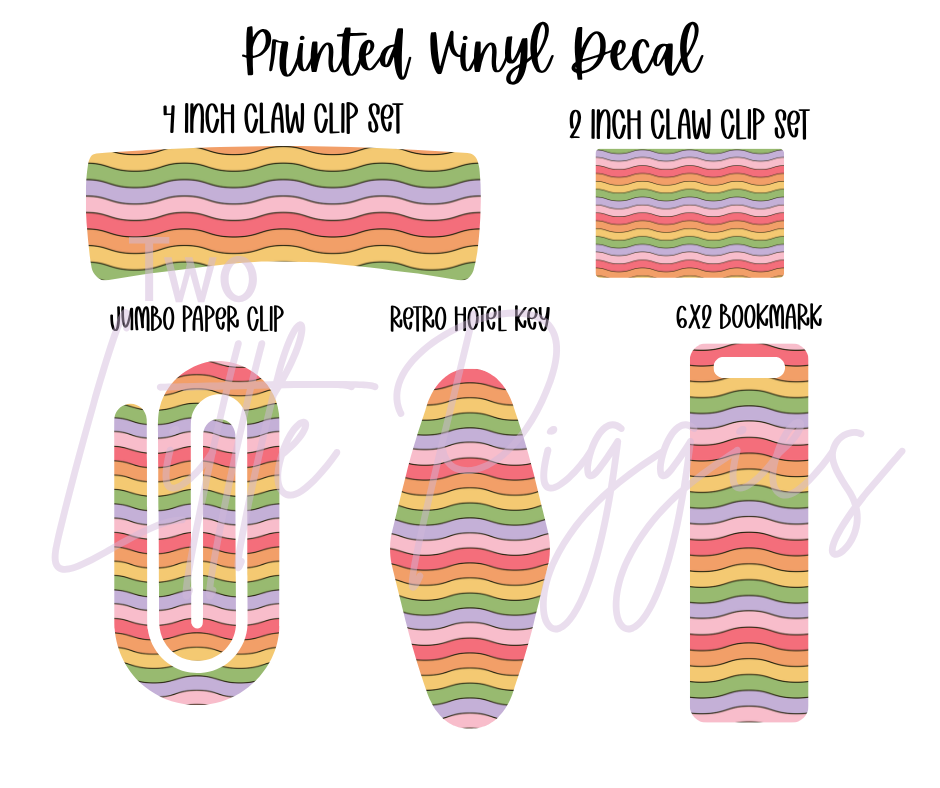 Printed Vinyl - Groovy Back to School