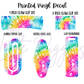 Printed Vinyl - Rainbow Tie Dye