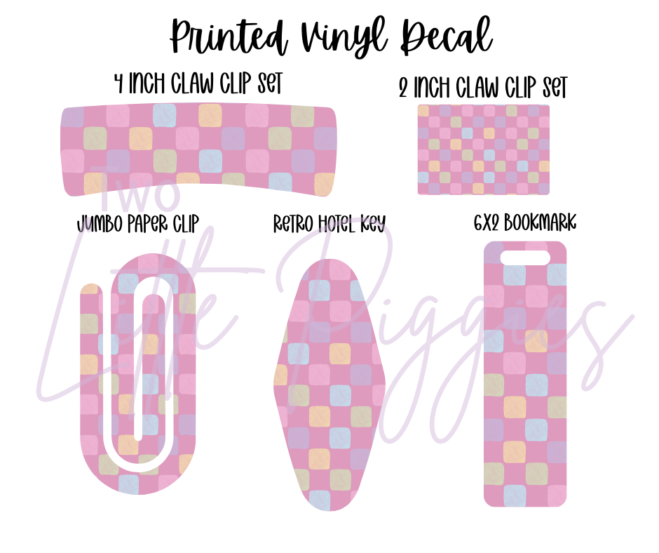 Printed Vinyl - Danish Pastels