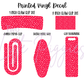 Printed Vinyl - Retro Pink Christmas
