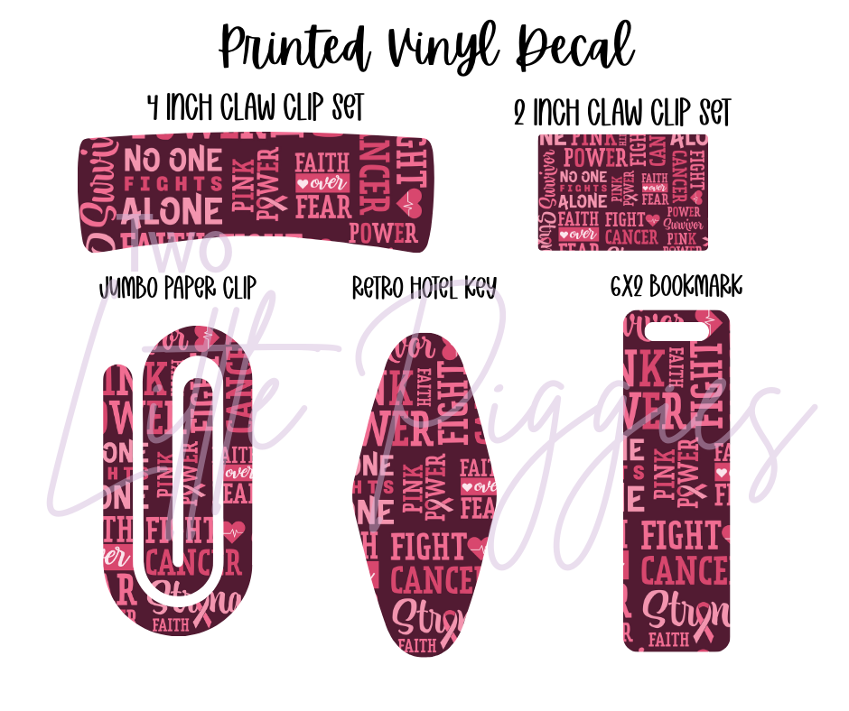 Printed Vinyl - Breast Cancer Awareness 2