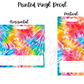 Printed Vinyl - Tie Dye Collection
