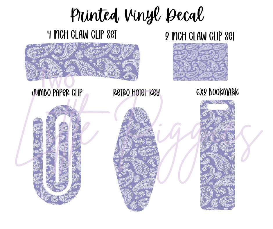 Printed Vinyl - Pastel Paisley