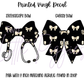 Printed Vinyl - Black and White Bows