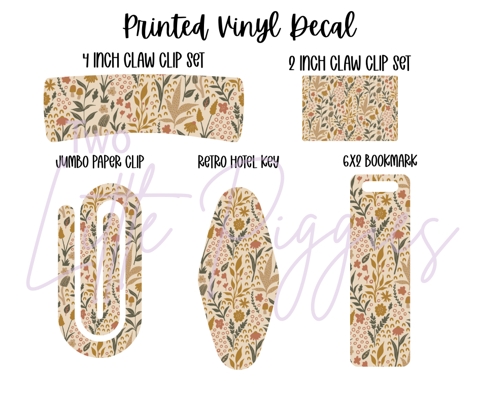 Printed Vinyl - Rustic Garden