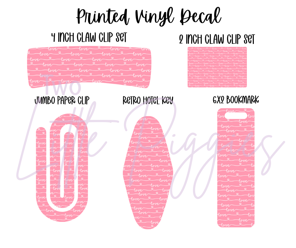 Printed Vinyl - Valentine - Be My Valentine