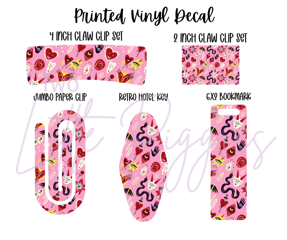 Printed Vinyl - Valentine - Modern