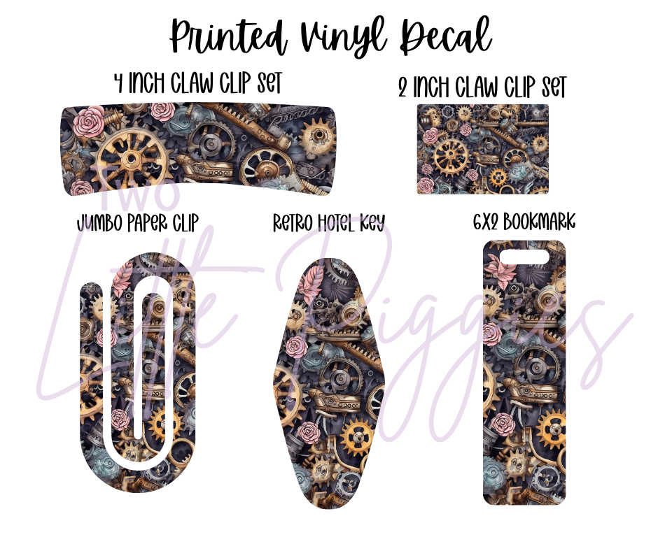 Printed Vinyl - Colorful Steampunk